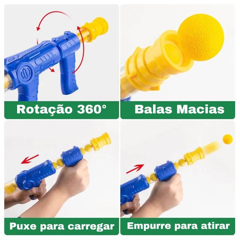 Pato Tiro ao Alvo + Armas de Brinquedo FantasiaPlay®