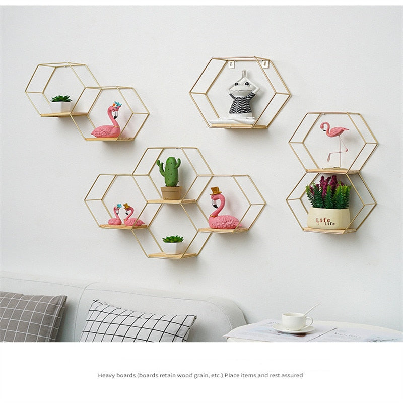 Suporte Hexagonal para Parede