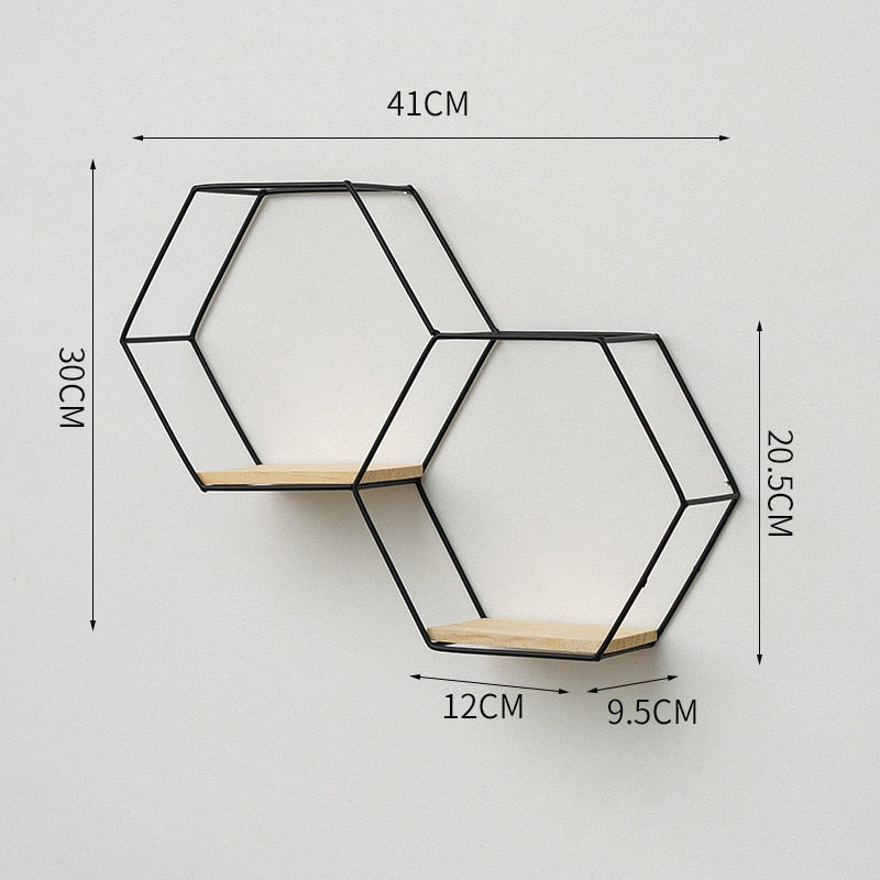 Suporte Hexagonal para Parede