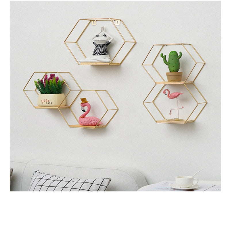 Suporte Hexagonal para Parede