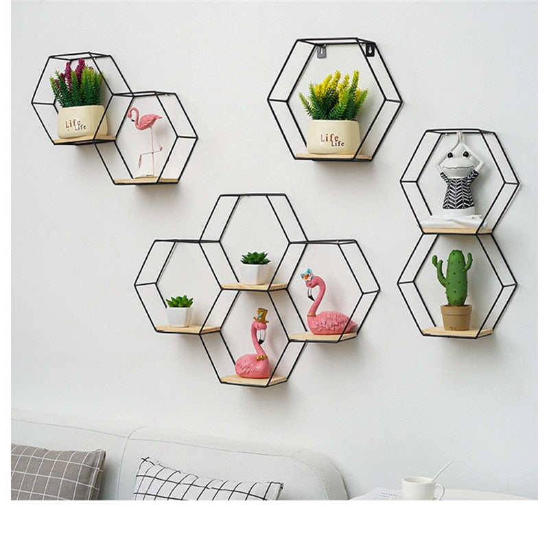 Suporte Hexagonal para Parede